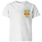 Toy Story 4 Pocket Logo Kids' T-Shirt - White - 3-4 ans - Blanc