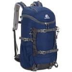 jianyana Sac à dos de Randonnée 30l Imperméable Léger et Durable pour le Camping la Randonnée la Marche les Sports de Plein air pour Homme et Femme bleu Sac à dos de Voyage