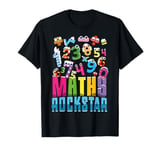 Maths Rockstar Funny Maths Day Numbers Day Mathematics T-Shirt