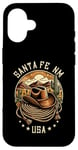 Coque pour iPhone 16 Santa Fe Nouveau Mexique Style Rétro Sud-Ouest