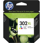 HP 302 XL color ink cartridge, blistered