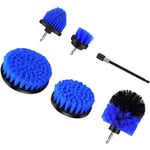 6pcs Brosse pour perceuse Visseuse sans fil Auto Polster Kit de ménage