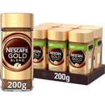 Nescafe Gold Blend Smooth Instant Coffee 200g - Pack of 6