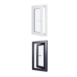 Fenetre PVC - LxH 500x900 mm - Triple vitrage - Blanc intérieur - Anthracite extérieur - Ferrage Gauche