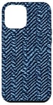 iPhone 12 Pro Max Blue Pattern Classic Weave Abstract pattern Case