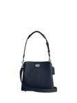 Coach Willow 24 Leather Tote Bag, Lh/Dark Navy