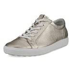 ECCO Women's Soft 7 W Trainers Sneaker, Pure White Gold, 7 UK