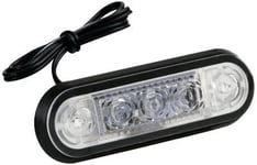 Upotettava valo, 3 LED-valoa, punainen