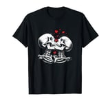 Skeleton Couple For Halloween Valentine's Day of the Dead T-Shirt