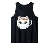 Cute Cat Coffee Mug - Perfect for Cat and Coffee Lovers Tank Top