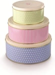 Tala Orignals Cake Storage Tins, Set of 3 Round Nesting Cake Storage Tins, for x