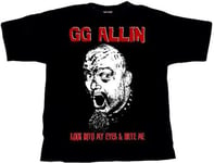 Allin, G.G. Look Into My Eyes And Hate Me T-Shirt (US IMPORT)