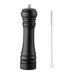 BINHAI Wooden Pepper Mill Black Pepper Grinder Kit Manual Mills Solid with Strong Adjustable Ceramic Grinders Set 8 Inches