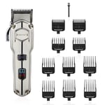 Geepas Beard Trimmer Cord/Cordless Beard Stubble Trimmer LED Display Waterproof