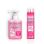 Revlon Professional Equave Kids Princess Look, Duo Enfant Shampoing Démêlant Hydratant & Soin Spray Démêlant Sans Rinçage, Sans Paraben, Sans Sulfate, Fraise