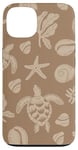 iPhone 13 Ocean Life Turtle Seaweed Starfish Coastal Sea Biologist Case