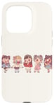 iPhone 15 Pro Cute Manga Chibi Girls In Different Moods Case