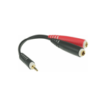 Klotz AYS-3 Y-Kabel minijack stereo han til 2x Jack Hun Mono 0,2m