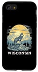 Coque pour iPhone SE (2020) / 7 / 8 Destination de vacances pour les loups gris du Wisconsin