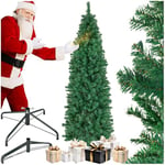 tectake® Sapin de Noel Artificiel 180 cm Type Nordmann Vert avec Pied en Acier laqué époxy Branches denses & réalistes Arbre de Noel Sapin de Noel Artificiel pour Décoration Noel