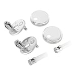 Ideal Standard - Multi Suites, Ensemble de charnières pour siège WC série Cantica en acier inoxydable, T2062BJ, Chromé