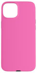 Coque pour iPhone 15 Plus Couleur rose vif simple