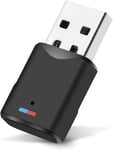 Dongle Bluetooth 5.3 Clé Bluetooth pour PC/Pro/Switch,Clé Bluetooth USB Faible Latence Supporte Windows 11/10/8.1/7,Écouteur,Souris,Clavier,Enceinte(Q947)