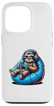 iPhone 13 Pro Sloth Gamer with Headphones and Controller Case