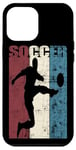 Coque pour iPhone 12 Pro Max Ballon de football vintage effet vieilli