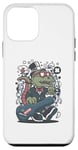 Coque pour iPhone 12 mini guitare crocodile drôle