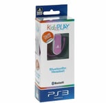 Kidz Play Bluetooth Headset For PS3 Sony PlayStation Wireless Volume 85dB Pink