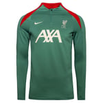 Liverpool Treningsgenser Dri-FIT Strike Drill - Turkis/Rød - Nike, størrelse Medium