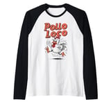 Pollo Loco Funny Crazy Chicken Lovers Raglan Baseball Tee