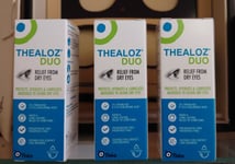 3x Thea Thealoz Duo Preservative Dry Eye drops 10ml optrex systane  RRP £41.97