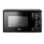 Swan SM4420BLK Manual Microwave with 5 Power Levels, 35 Minute Timer, 700W, 20L, Black