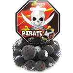 Billes - Filet de 20 billes + 1 calot - Noir - Effet mat - Pirate - Jeu - Enfant