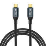 GELRHONR Câble USB C vers USB C 100 W - Câble USB C 3.2 Gen 2 - 20 Gbit/s - Transfert de données 20 V 5 A - Charge rapide pour OTG, transmission vidéo 8K @ 60 Hz pour ordinateur portable, téléphone