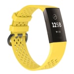 Fitbit Charge 3 / Charge 4 - Silikonarmband str. S - Gul