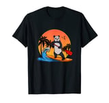 Funny Panda Paddleboarding Stand Up Paddleboard SUP Board T-Shirt