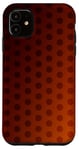 Coque pour iPhone 11 Marron/jaune à pois dégradés