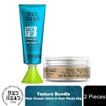 Bed Head for Men Texture Bundle Back It Up Hair Cream & Pure Texture Hair Paste