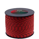 FIXE - Corde auxiliaire d'escalade - Corde Semi-Statique 100% Polyamide, 6 mm, 100 mètres Rouge - Haute résistance et durabilité - Cordino Dynemaa