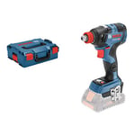 Bosch Professional 18V System boulonneuse sans-fil GDX 18V-200 C (couple maxi : 200 Nm, six pans creux 1/4" et carré mâle 1/2", Connect Ready, sans batterie ni chargeur, dans une L-BOXX)