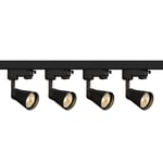 Tracklight kit Avo - 4st GU10 armaturer 2m skena - svart