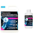 5L of Pro-Kleen Hot Tub & Whirlpool Complete System Flush Cleaner and MY1611 Spa Clarifier for Pools and Hot Tubs- Achieve Brilliant, Sparkling Water-Improves Filter Performance & Efficiency 1L, Clear