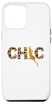 iPhone 12 Pro Max Animal Letters Red Rose Chic,Chic Writing, Leopard Climbing Case