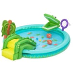 Lekplats och uppblåsbar pool för barn Bestway® Crocodile Cove™ 2,24 m x 1,81 m x 72 cm