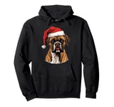 Boxer Dog Merry Woof-mas Christmas X-mas Pullover Hoodie