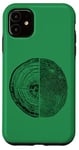 Coque pour iPhone 11 Anneaux d'arbre et empreintes de doigts