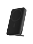 Aukey Magnetic powerbank PB-MS02 10000mAh 15W (black) Nødlader - Svart - 10000 mAh